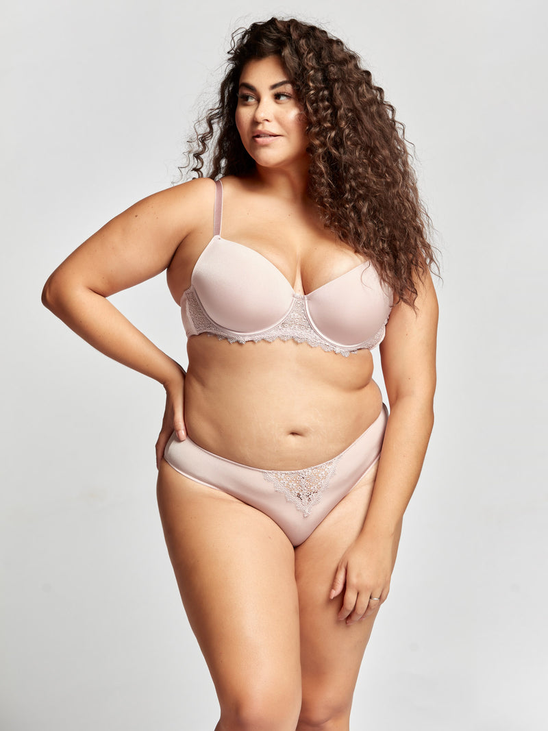 Madamelle Plunge Bra - Heath, Plunge full cup bra – madamelle