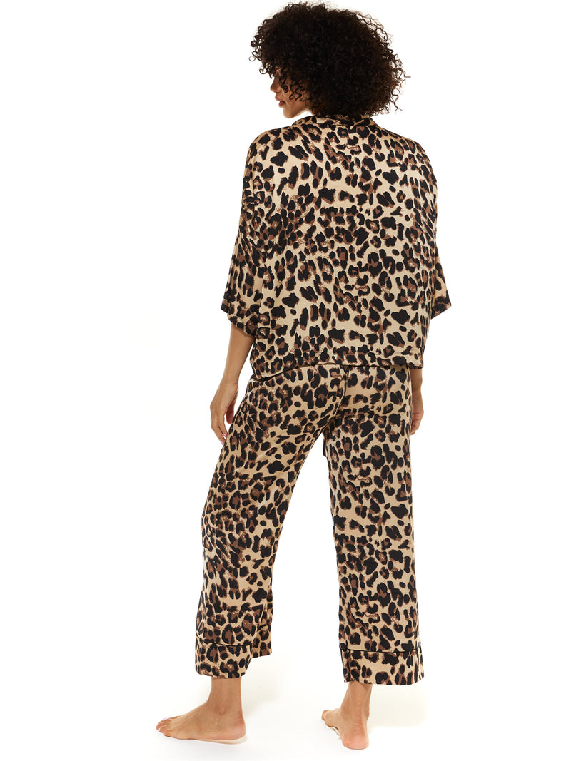 Harley Leopard Satin Pyjamas